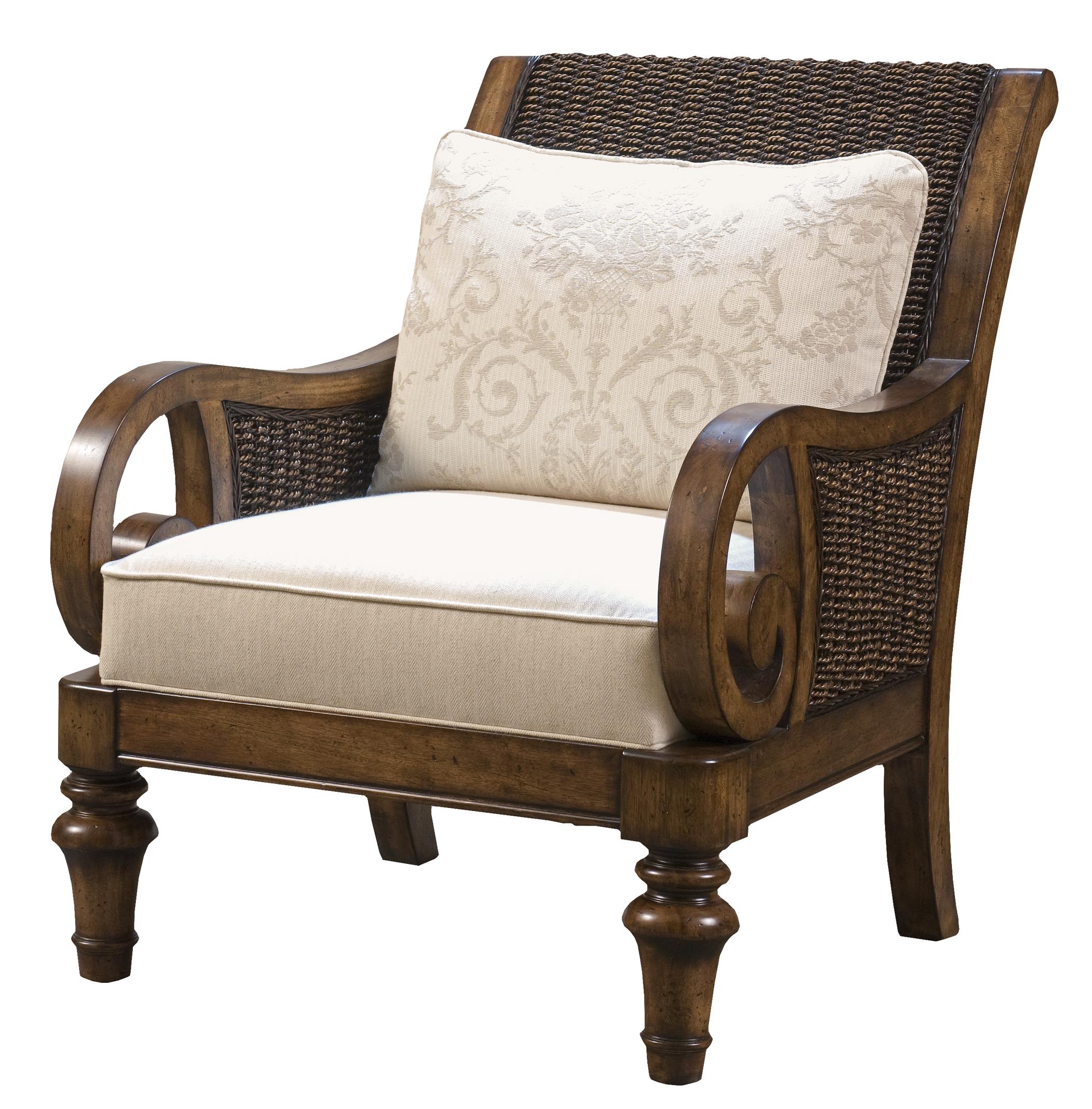 Lexington Upholstery 7320 11 Marin Chair Loose Back Water Hyacanith Chair Baer s Furniture Uph Upholstered Chairs